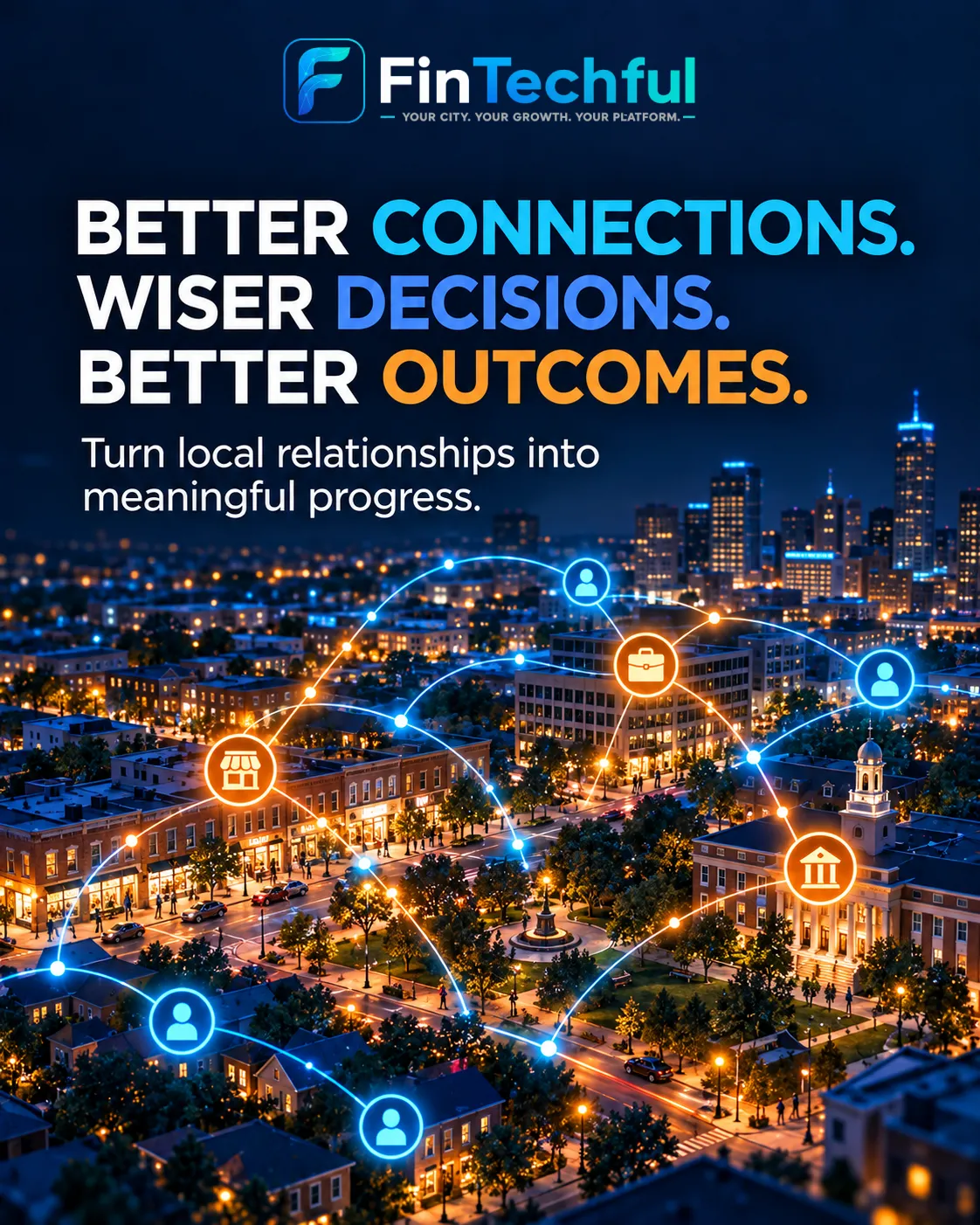 Better connections, wiser decisions, better outcomes. Turn local relationships into meaningful progress.